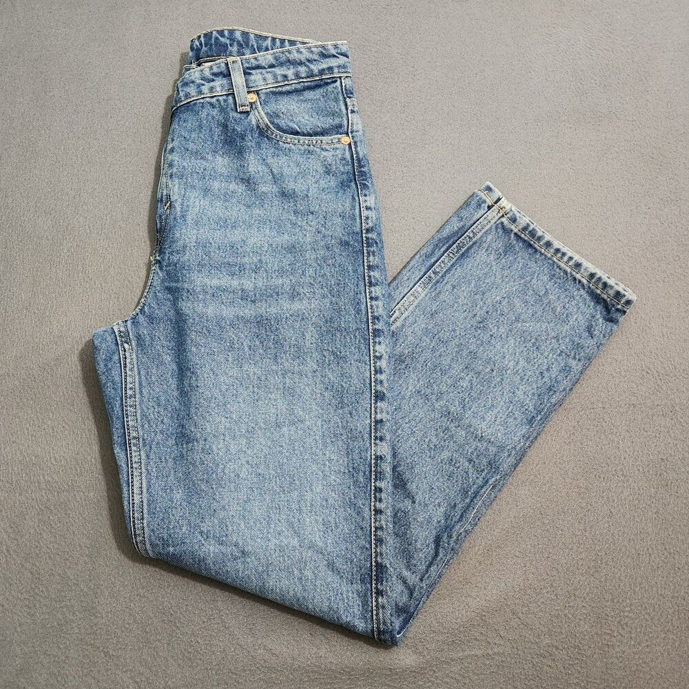 Weekday Jeans Women 27/30 Cross Over Skew Extra High Straight Leg